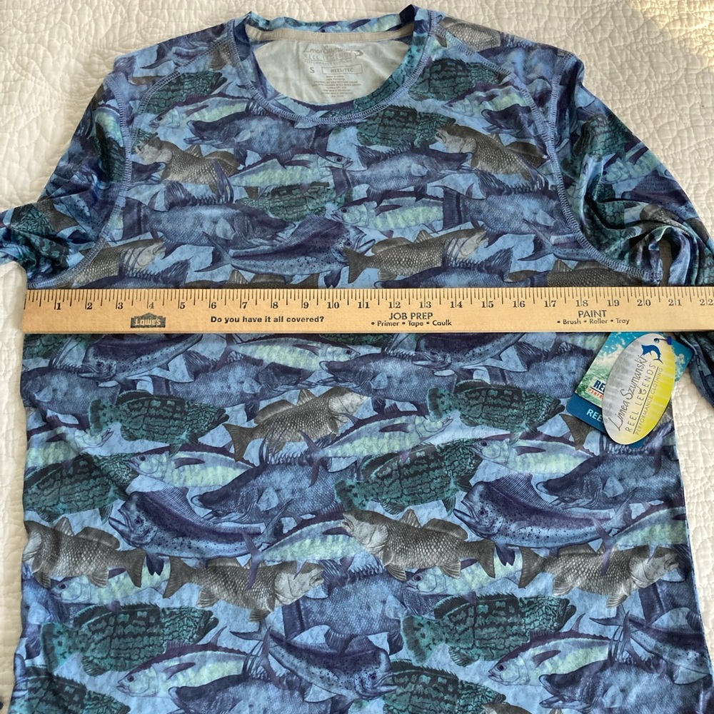 Men’s Small Swim/Fishing/Boating Long Sleeve Performance Sun Protection Shirt - Picture 3 of 8